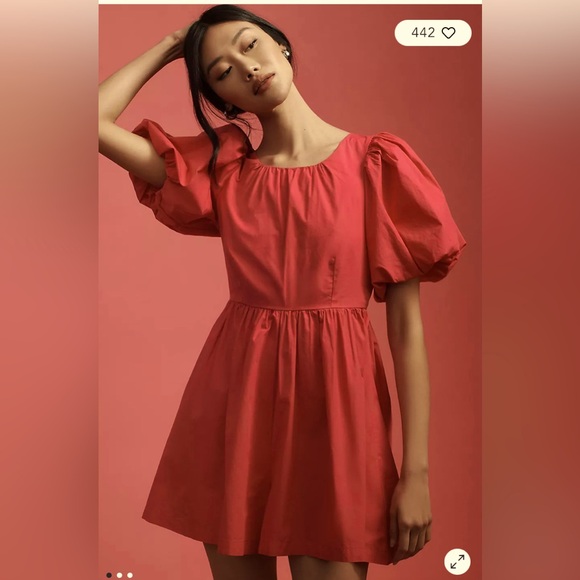 Anthropologie Pants - NWT Puff-Sleeve Romper By Anthropologie sz 14